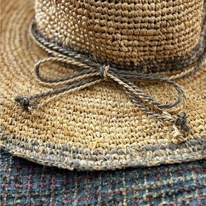 Wallaroo Camille Woven Straw Sun Hat in Natural Tan